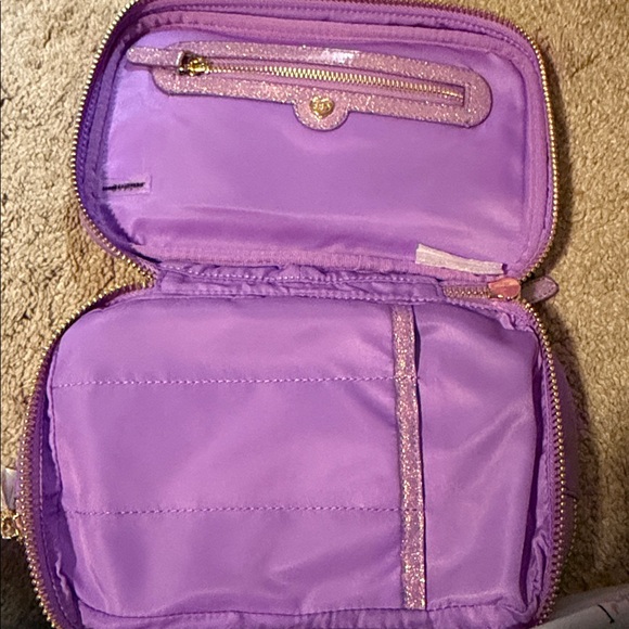 Stoney Clover Purple double zip Pouch - Picture 3 of 3
